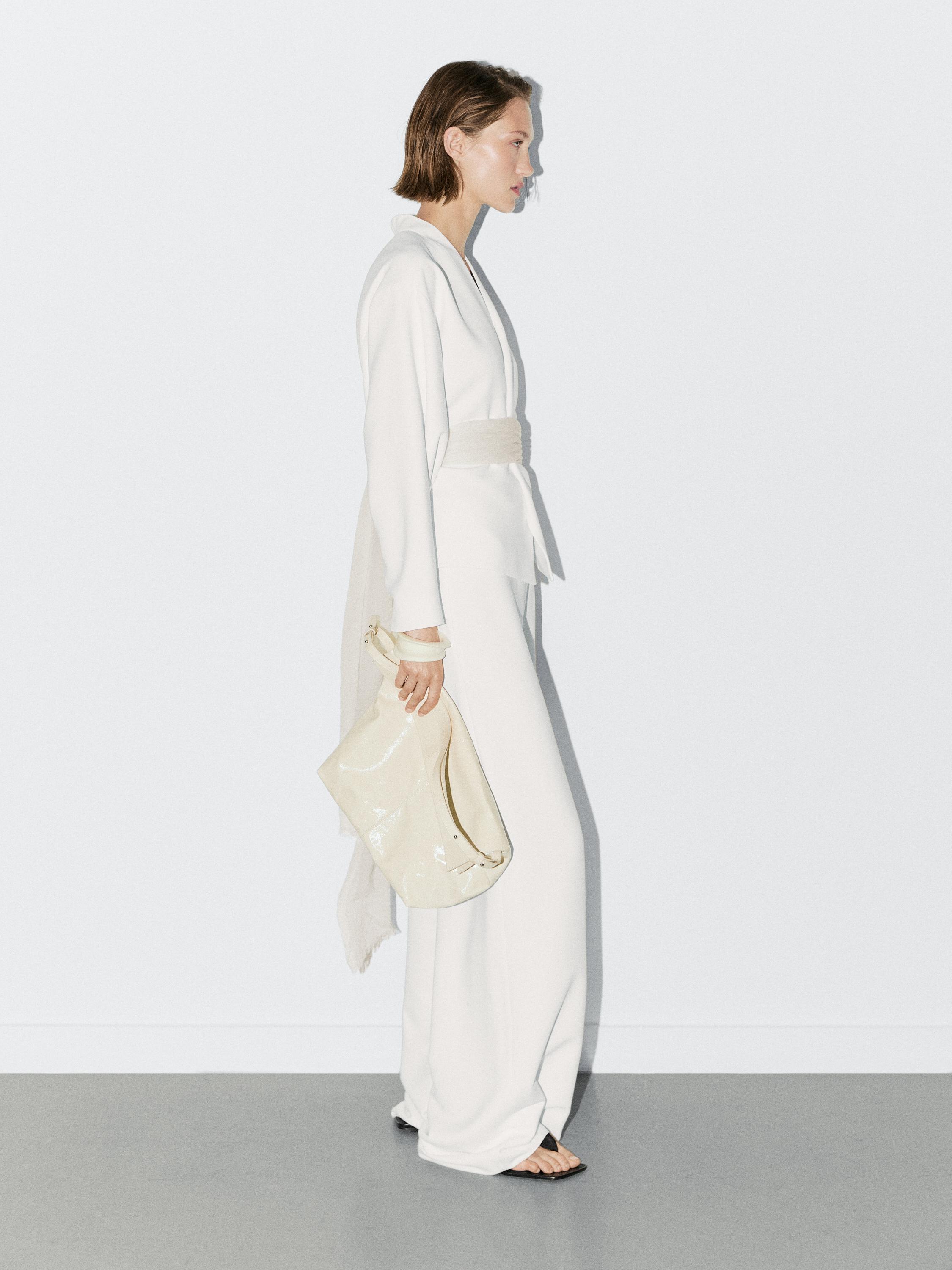 High-waist palazzo trousers - STUDIO